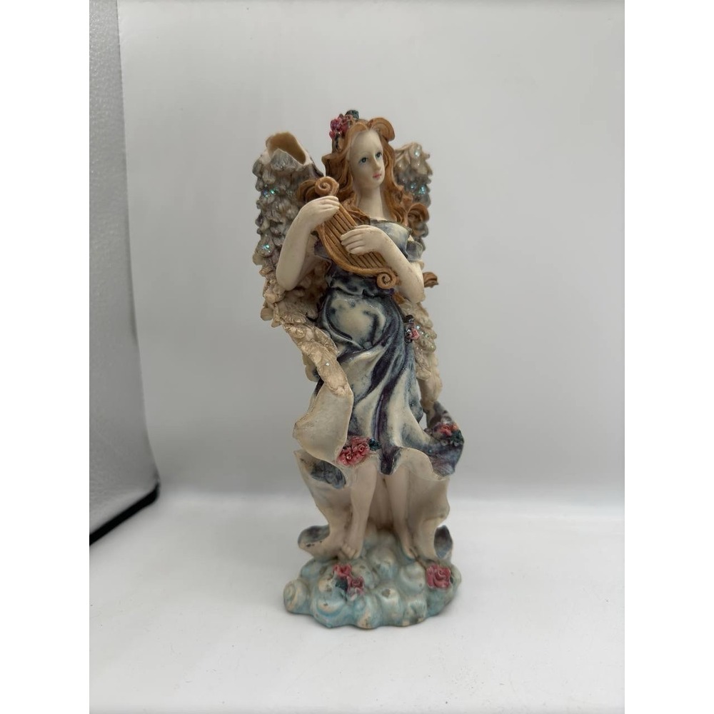 Angel statuette with a musical instrument in his hands - Picture 4 of 6